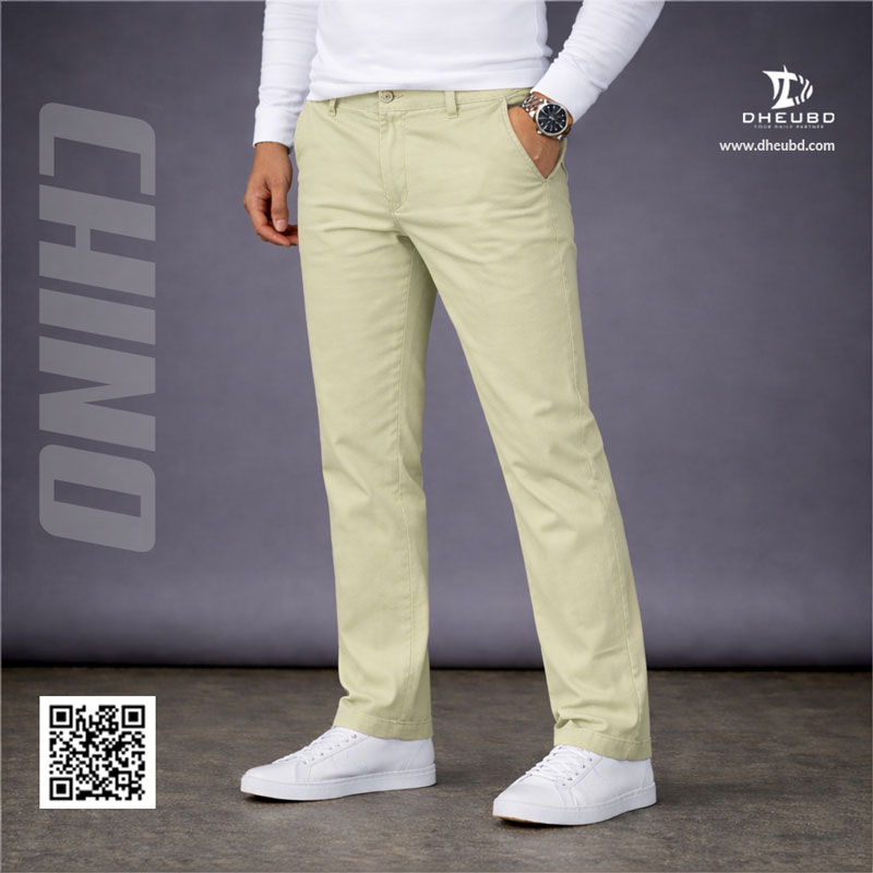 Front Premium Chino Pant-Beige - Image 1